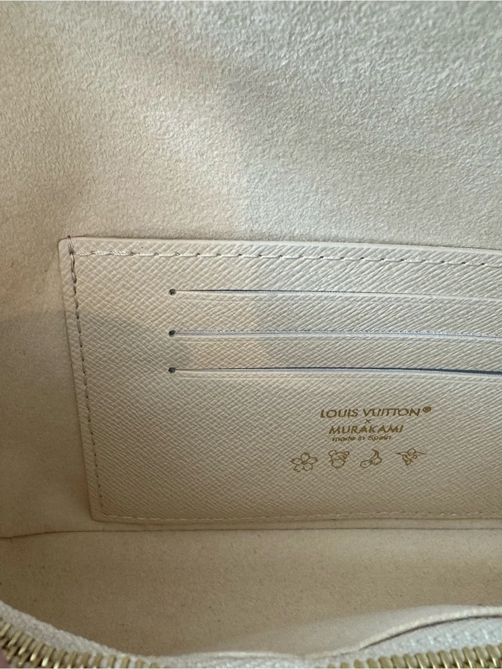 Louis Vuitton Murakami White Multicolor Monogram Wallet on Chain Ivy crossbody